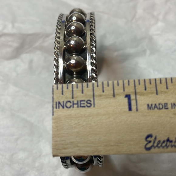 Sterling Silver Cuff Bracelet (.925 Mexico TR-24) - Picture 11 of 12